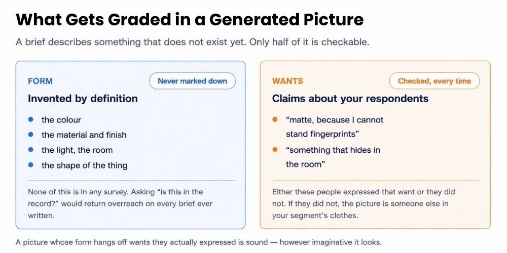 What Gets Graded in a Generated Picture